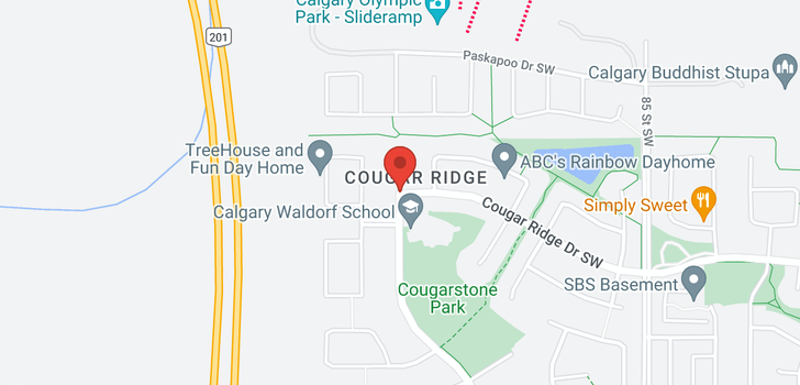 map of 118 COUGARSTONE CL SW